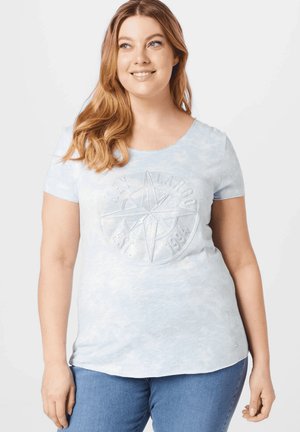 Print T-shirt - light blue