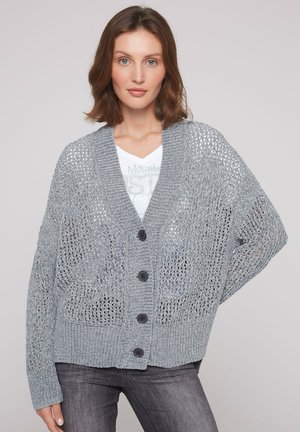 CHENILLE- MIT MUSTER - Vest - cold grey