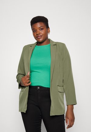 PCBOSSY - Short coat - deep lichen green