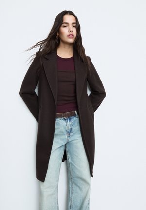 Stradivarius NAPPED - Kurzmantel - mottled brown