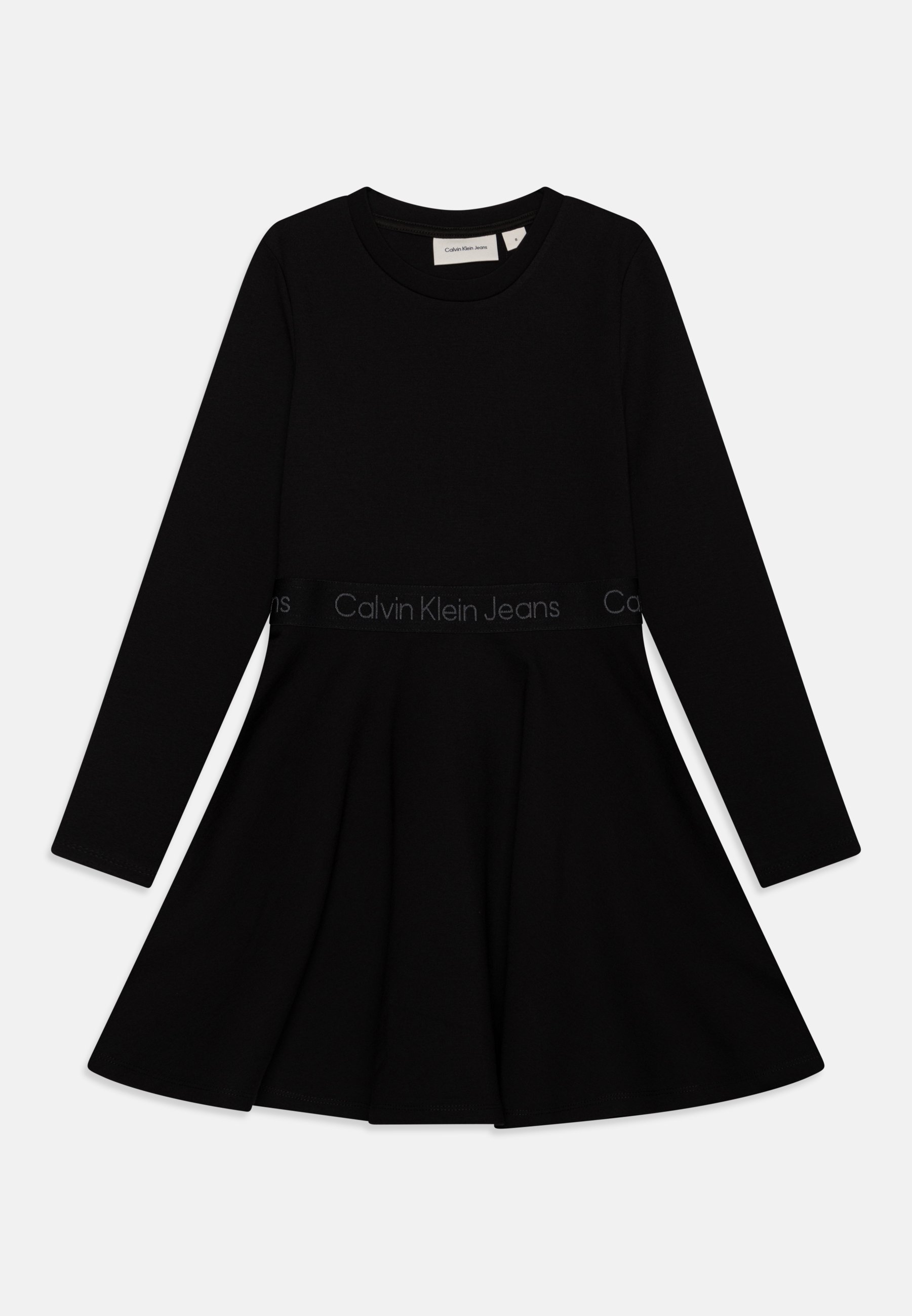 Calvin Klein Jeans LOGO TAPE PUNTO DRESS Jerseyjurk black