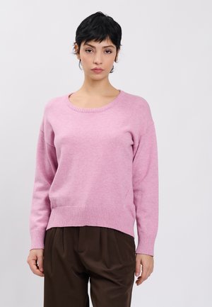 INFLUENCER, INFLUENCER PULLOVER SLOUCHY PULLOVER - Maglione - pink