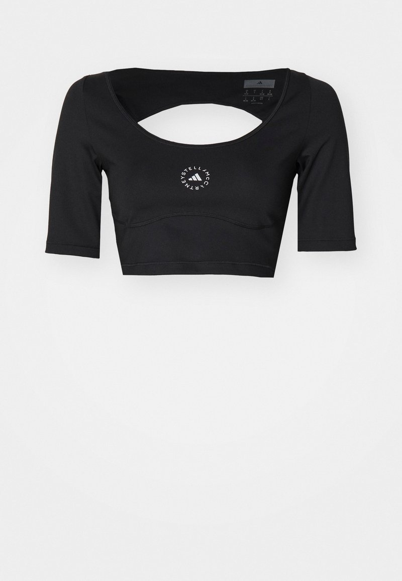 adidas by stella mccartney T-shirt print zwart adidas by stella mccartney T-shirt print zwart