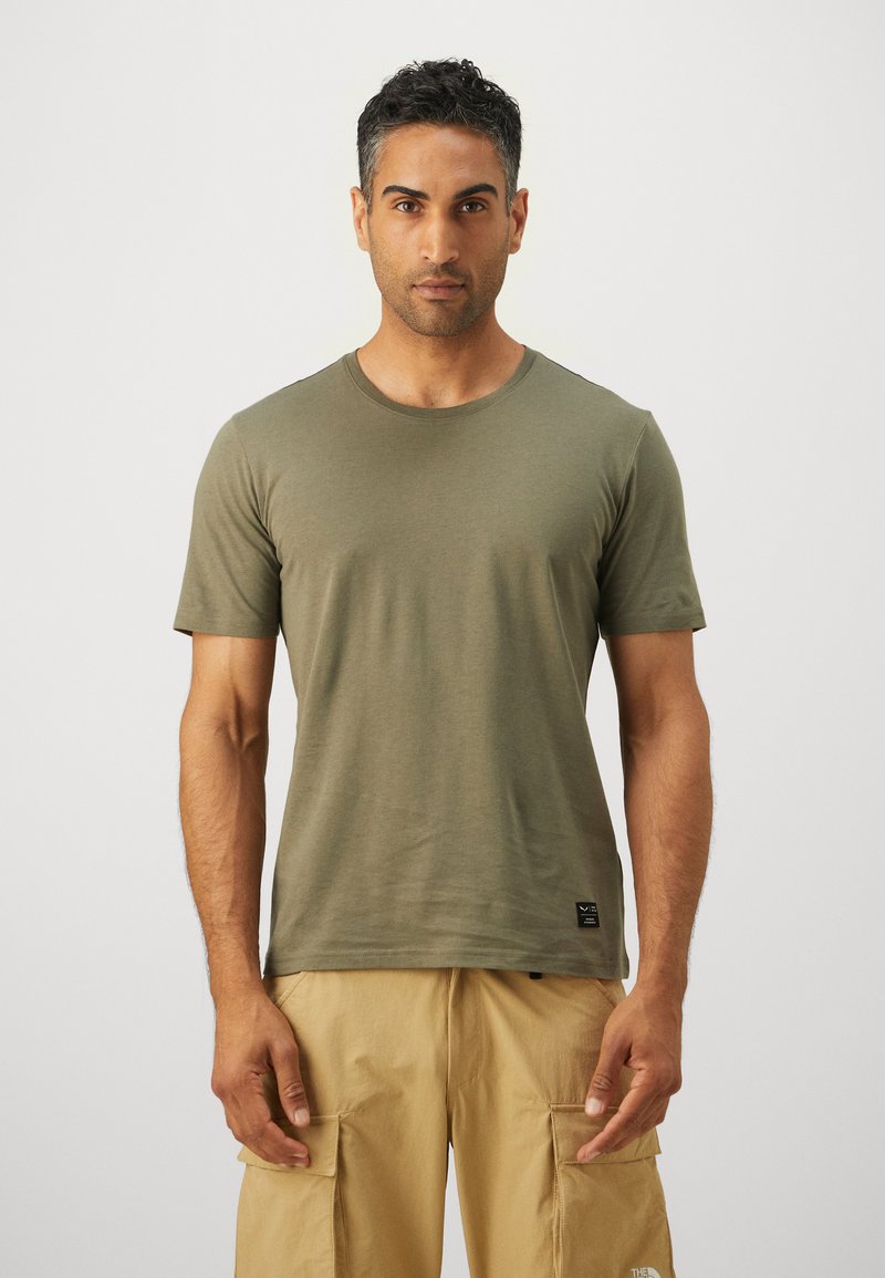 Salewa EAGLE LOGO PATCH  - T-shirts - faded green
