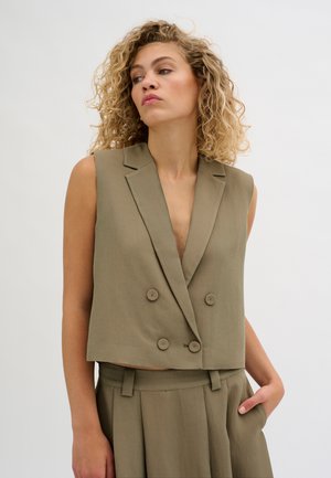 My Essential Wardrobe EMMYMW BOXY  - Vest - silver sage