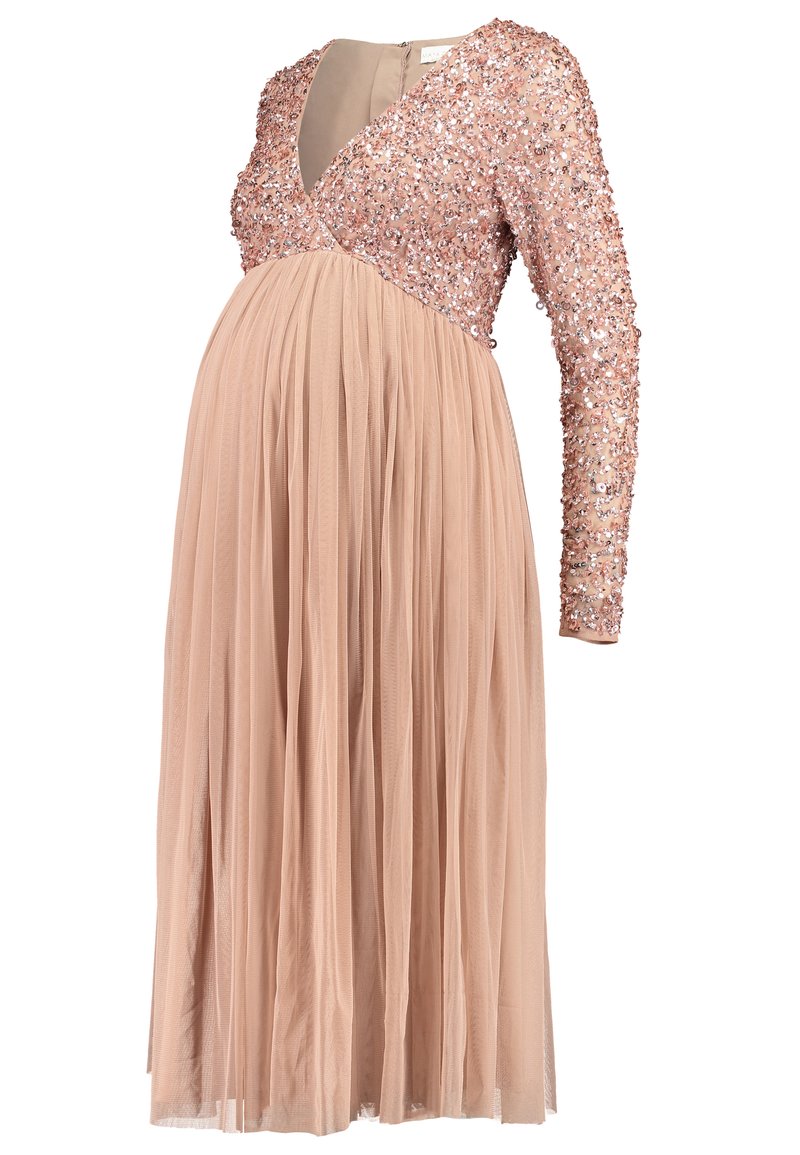 Maya Deluxe Maternity Cocktailjurk donkerroze