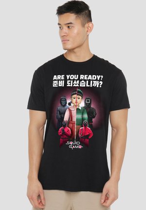 SQUID GAME KOREAN ARE YOU READY - Print T-shirt - black