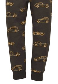 Ruske hlače s printom žutih vintage automobila različitih dizajna. Manšete su rebraste za udoban fit.