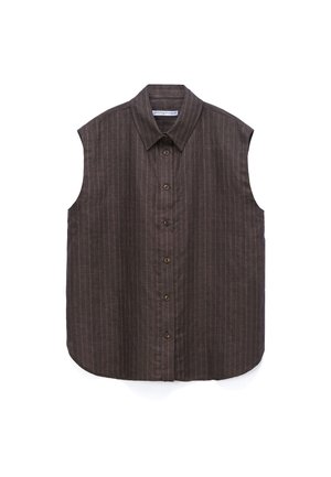 ADOLFO DOMINGUEZ, Blouse - brown stripe