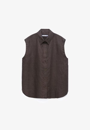ADOLFO DOMINGUEZ, Blouse - brown stripe