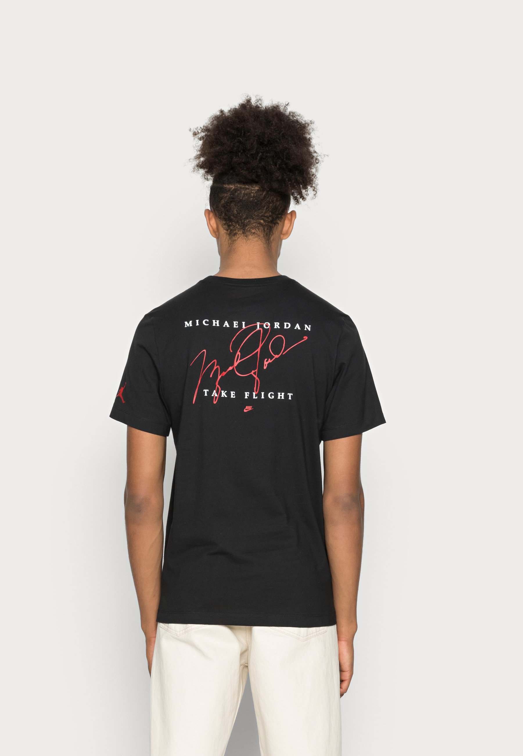 Jordan AIR CREW - Print T-shirt - black 