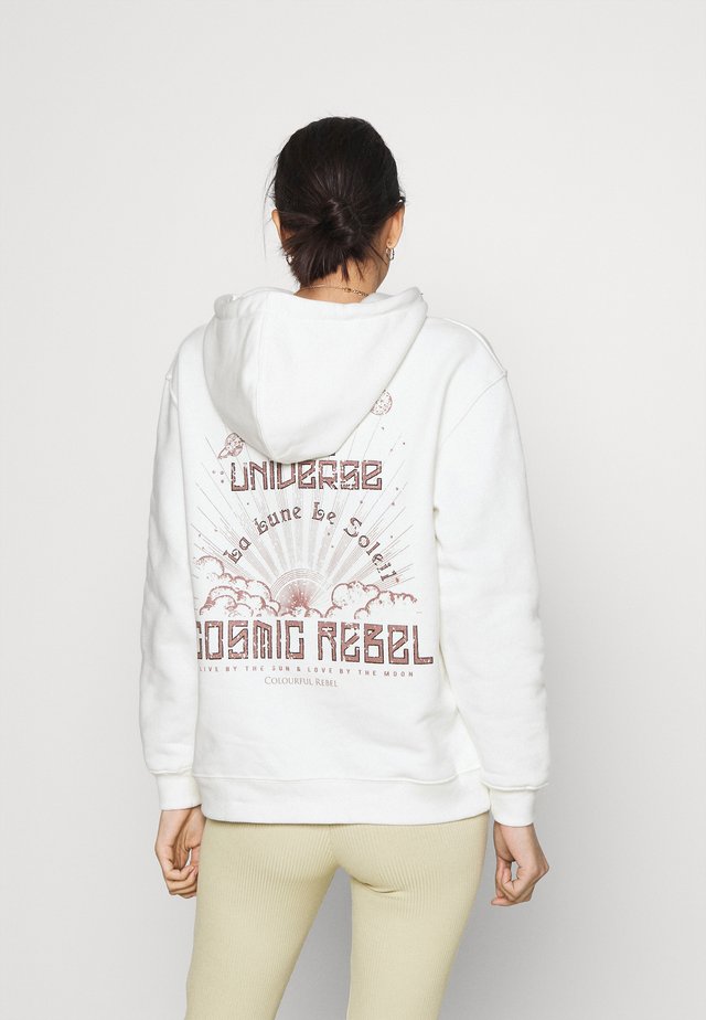COSMIC REBEL OVERSIZED HOODIE UNISEX - Hoodie - white