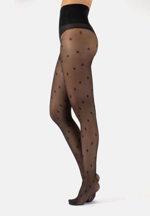 ETHIC PRINT SHEER 20 DEN - Tights - black