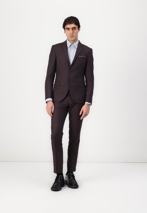 Isaac Dewhirst NOTCH SLIM SUIT  - Öltöny - bitter chocolate