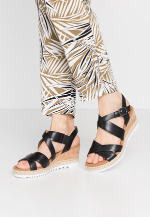 Platform sandals - schwarz