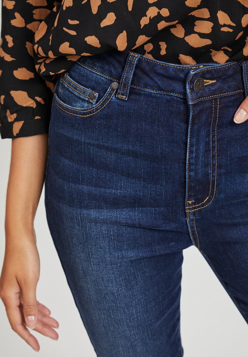 Object Jeans Skinny Fit - dark blue denim/Donkerblauw - Zalando.nl