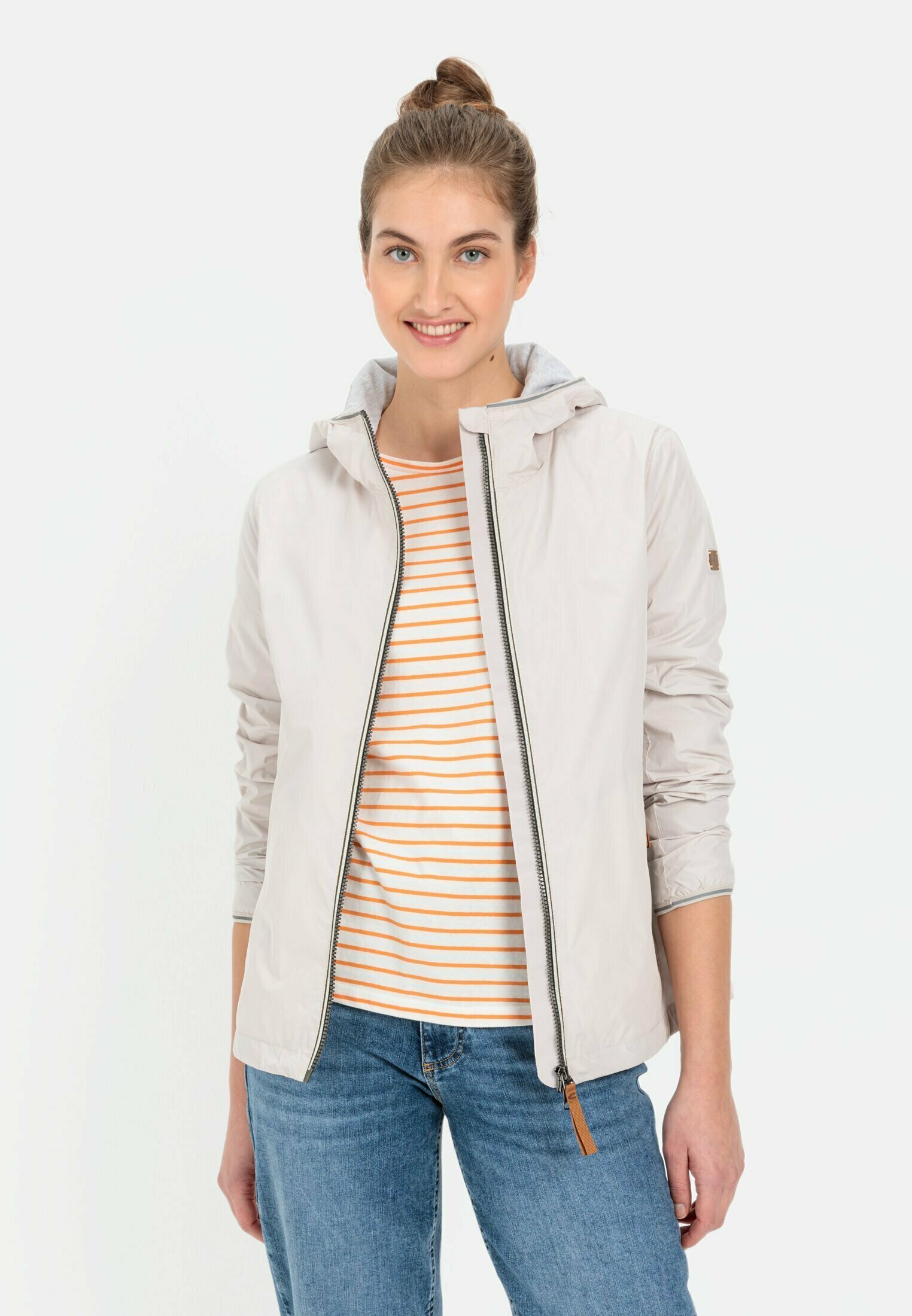 Camel Active – Blouson Leggero Uomo In Poliestere Riciclato Ripstop, Giacca Antimacchia E Impermeabile Con Cappuccio Arrotolabile, Vestibilità Comoda