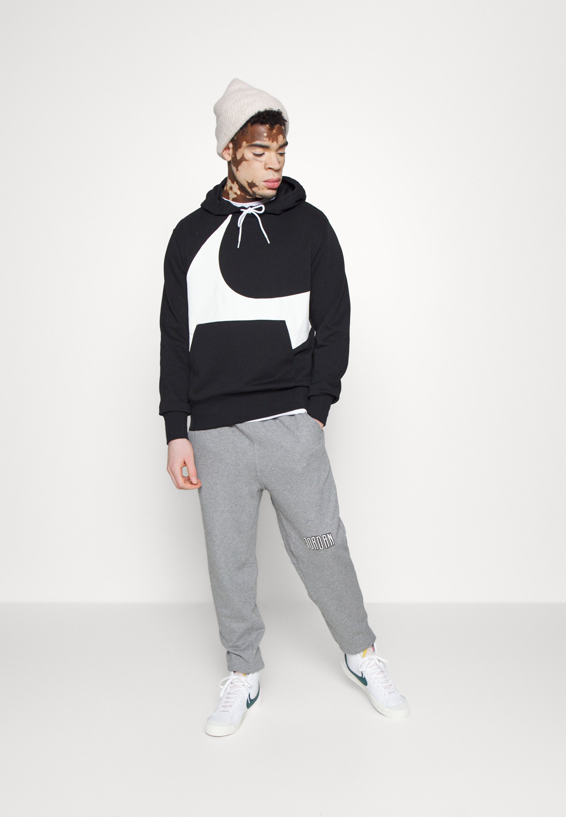 Nike Sportswear Jersey con capucha - black/white/negro - Zalando.es