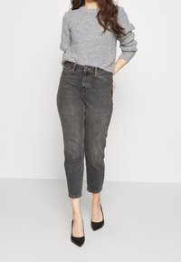 ONLY Petite Stickad tröja - mottled grey