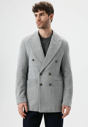 DOUBLE-BREASTED - Manteau court - grey
