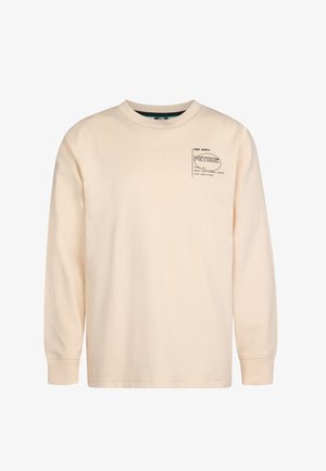 WITH BACK PRINT SHENANDOAH - T-shirt à manches longues - raw sand