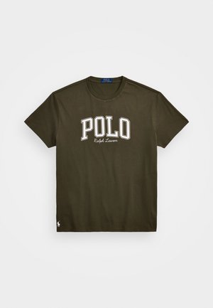 Polo Ralph Lauren CUSTOM SLIM FIT LOGO JERSEY T-SHIRT - T-shirt estampada - canopy olive