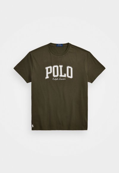 Polo Ralph Lauren CUSTOM SLIM FIT LOGO JERSEY T-SHIRT - Tricou cu imprimeu - canopy olive