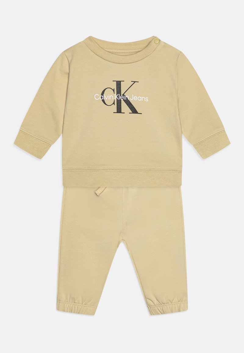 Calvin Klein Jeans MONOGRAM UNISEX SET - Melegítő - green haze