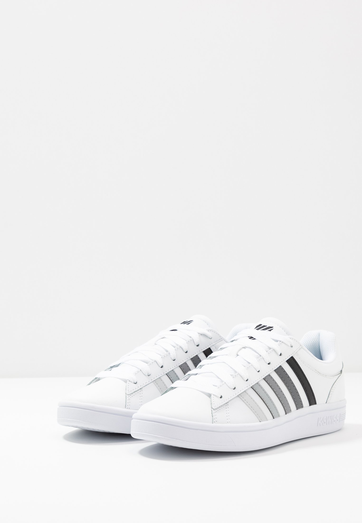 K SWISS COURT WINSTON Joggesko whiteblack gradient K SWISS COURT WINSTON Joggesko whiteblack gradient