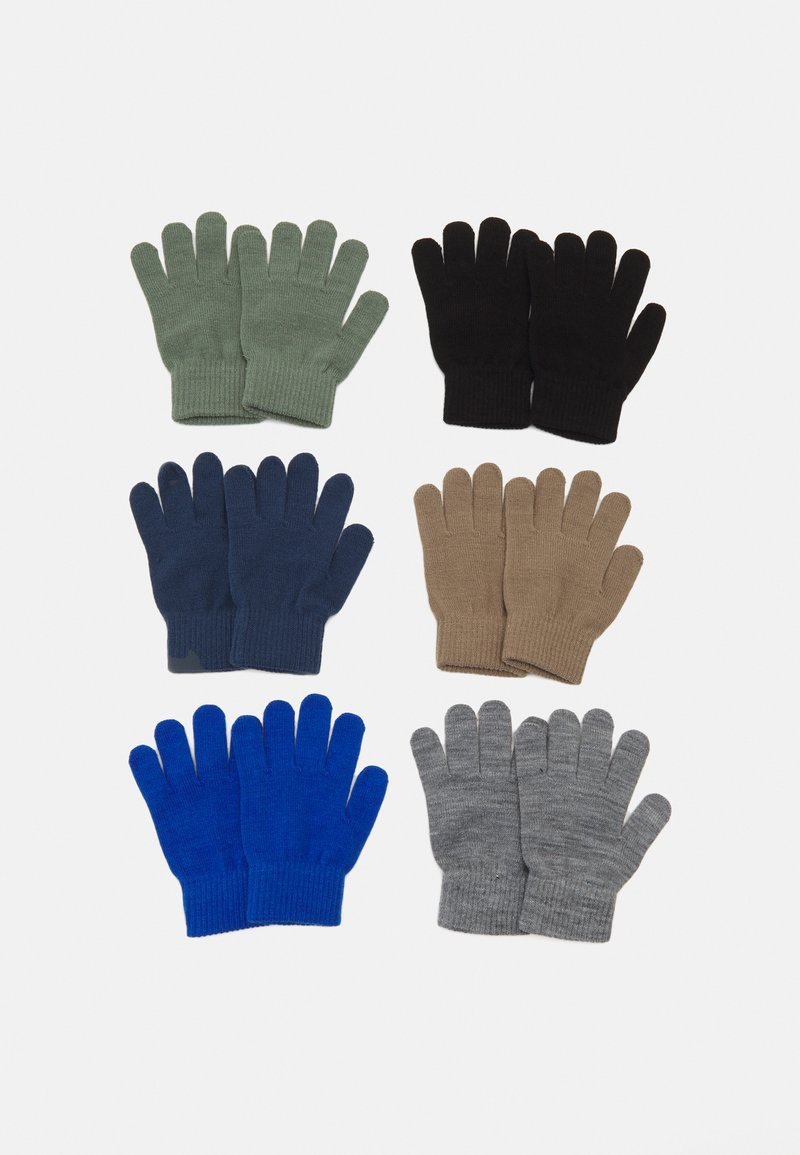Name it NKMMAGIC GLOVES UNISEX 6 PACK - Luvas - dark denim/packsupe agav/dese grey/black