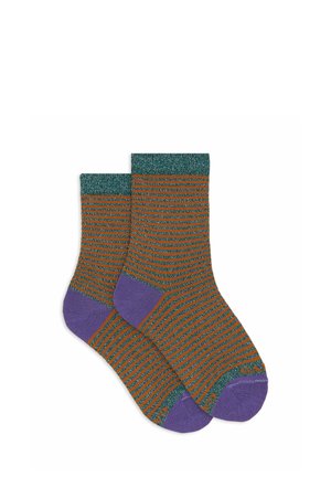 CORTE RIGHE WINDSOR EFFETTO SCINTILLANTE - Calze - mottled green