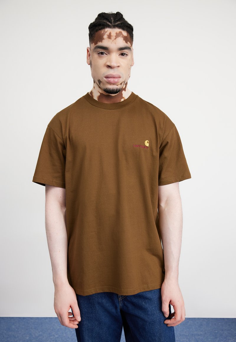 Carhartt WIP - AMERICAN SCRIPT - T-paita - lumber, Suurenna