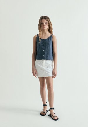 Scalpers, SCALPERS SCHIFFLI TOP GIRLS - Blouse - greyishblue