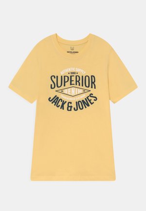 JJELOGO TEE JR - Print T-shirt - mellow yellow