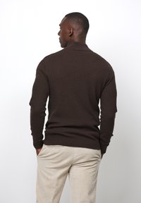 PROFUOMO 1/2 ZIP - Maglione - dark brown