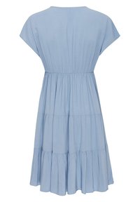 Mexx V Neck Flared Day Dress - Denní šaty - sky blue
