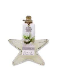 Florex DUSCH-UND SCHAUMBAD SCHNEEROSE IM TANNEN GLAS 200 ML - Bubble bath & soak - weiß