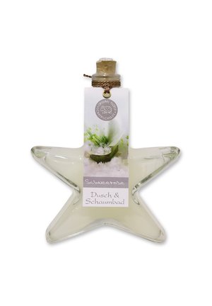 DUSCH-UND SCHAUMBAD SCHNEEROSE IM TANNEN GLAS 200 ML - Schaumbad & Badezusätze - weiß