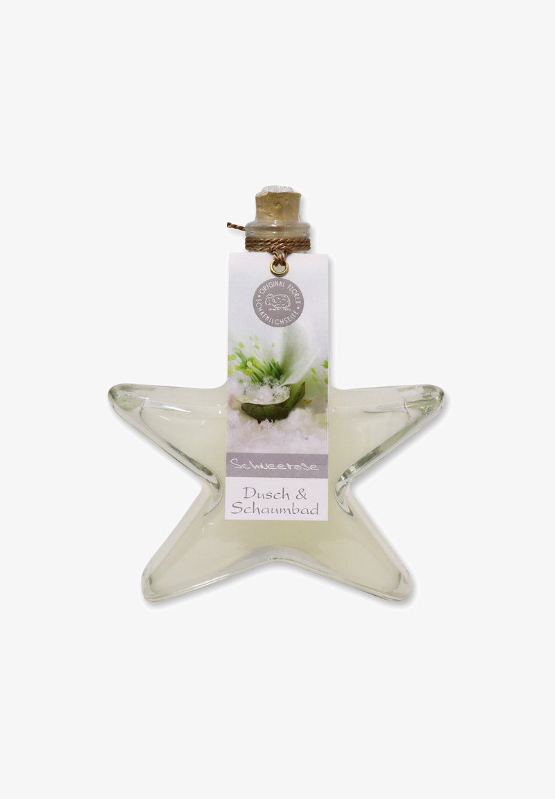 Florex DUSCH-UND SCHAUMBAD SCHNEEROSE IM TANNEN GLAS 200 ML - Bubble bath & soak - weiß