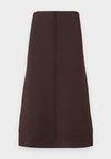 SUZIE - A-line skirt - chocolate plum