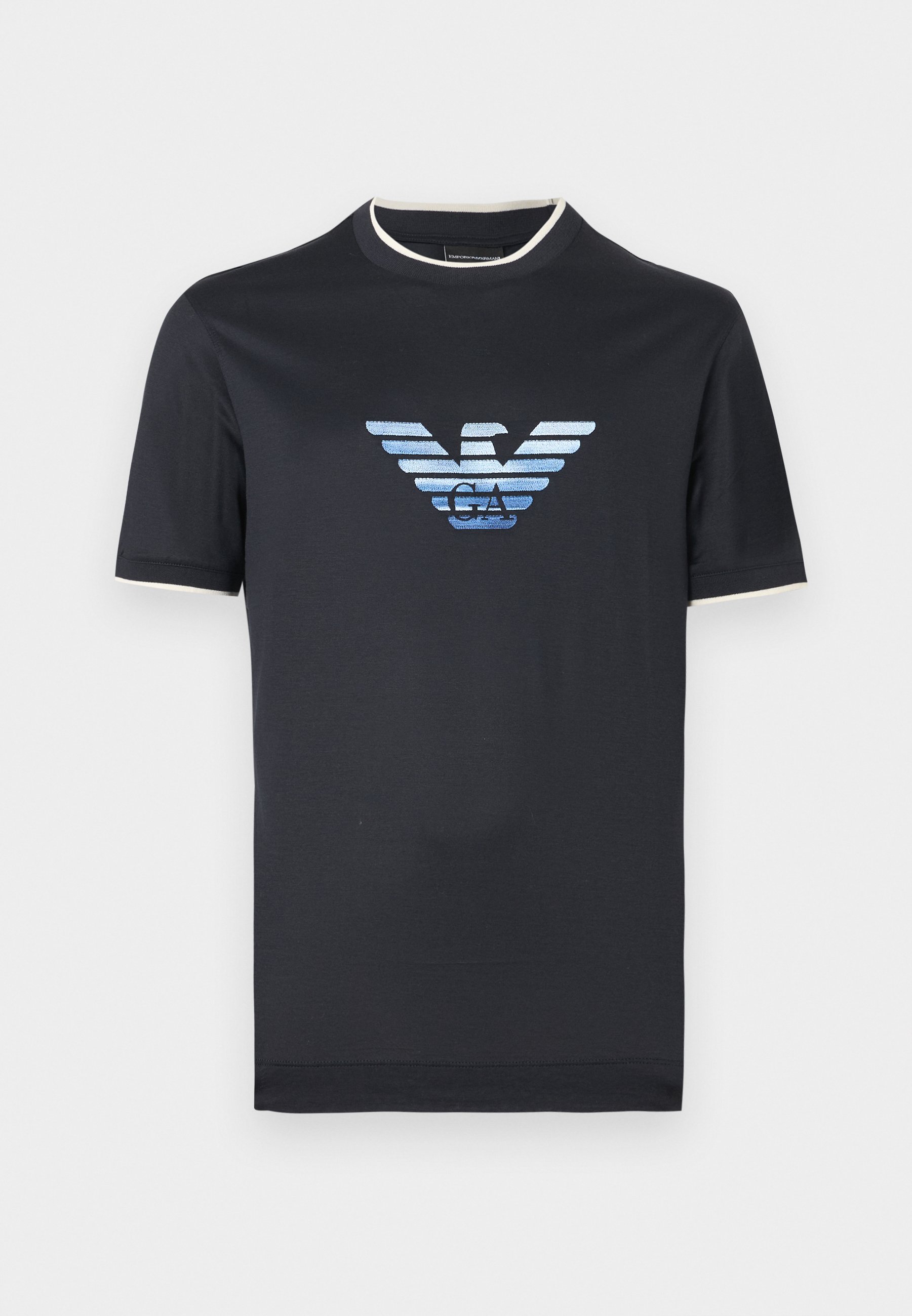 Emporio Armani Tricou cu imprimeu - nero/negru - Zalando.ro