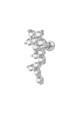 SPARKLE FLOWERS PIERCING - Einzelner Ohrring - silberfarben
