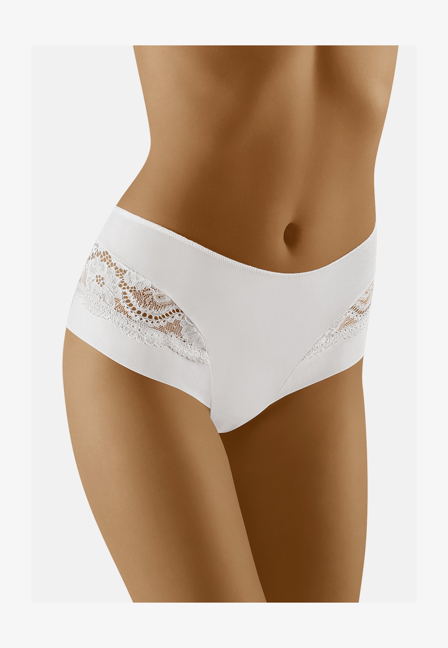 Mutande Femminili Vita Alta WB406 - Set 3 Pezzi - Pizzo E Cotone - Comfort Tutto Il Giorno - Foto 7