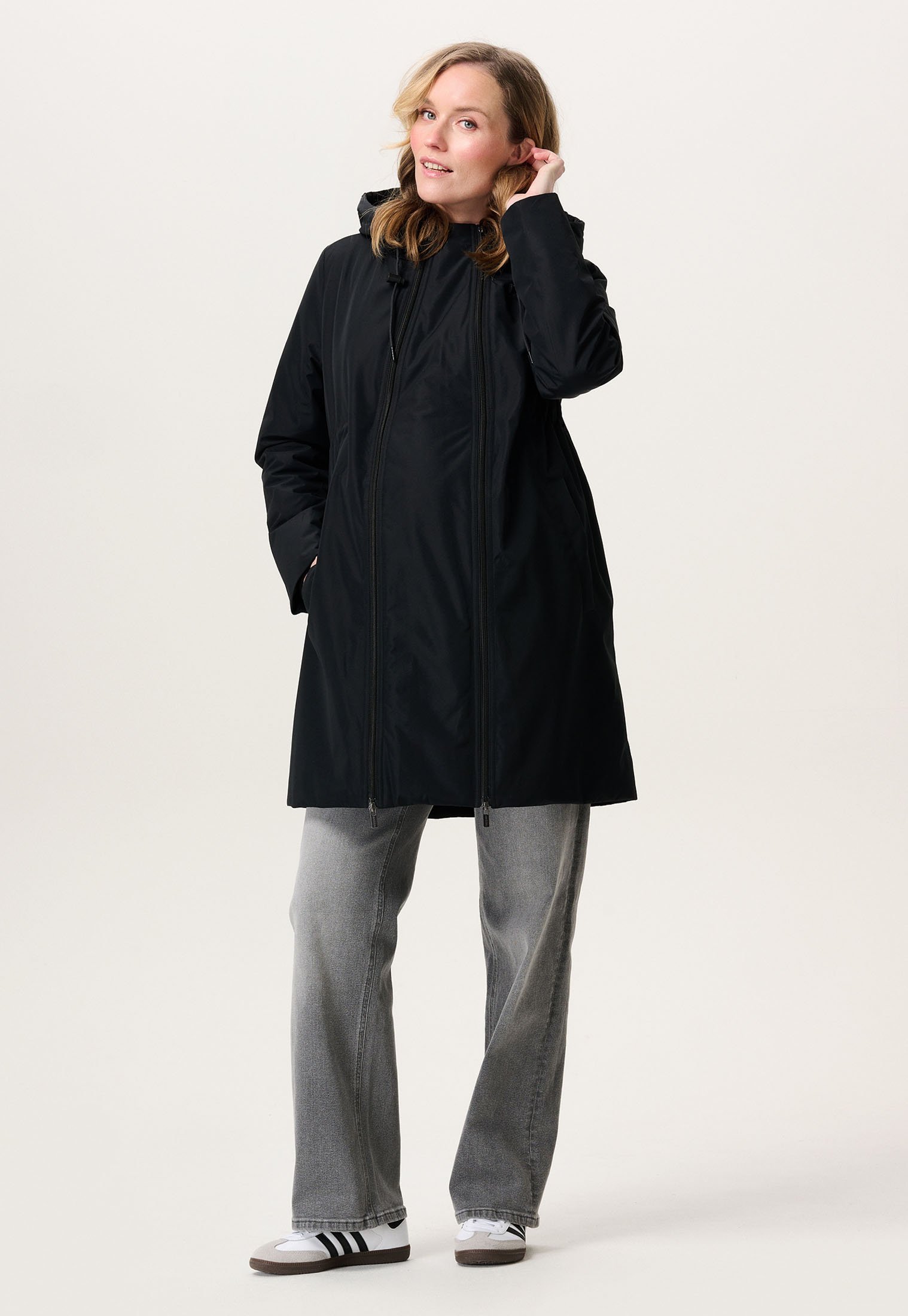 Noppies UMSTANDS JUVA Wintermantel black/schwarz Zalando