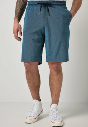 JP1880 BERMUDA, TWO-TONE PIQUÉ, ELASTICATED WAIST, RELAXED FIT, UP TO 8 XL - Shorts - navy blue