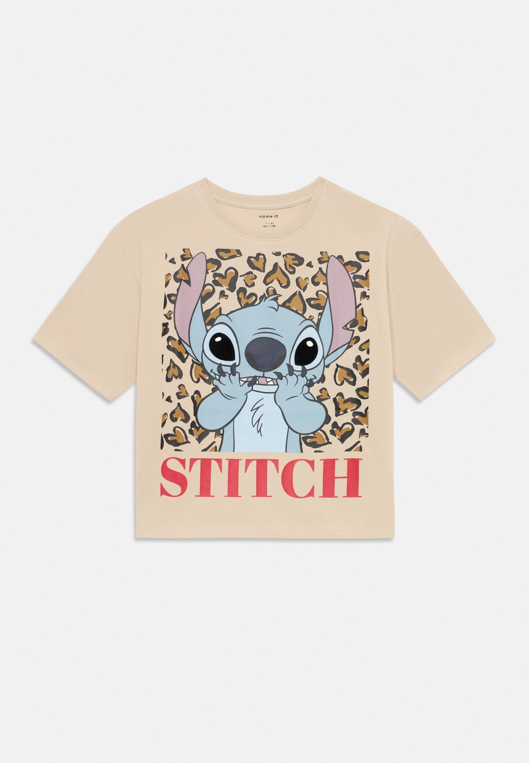 Name it NKFJIXI STITCH T-shirt con stampa peyote/beige