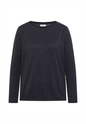 Cecil, LANGARM SHIRT MIT BOAT NECK UND STREIFEN - Langærmet T-shirt - urban dark blue