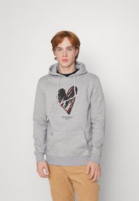 CLOSURE London HEART HOODY - Camisola - grey