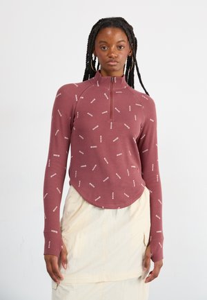 Nike Sportswear LOGO - Pullover - red sepia/light orewood brown/white