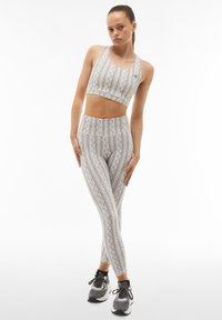 Freddy 7/8 VITA SUPER ALTA STAMPA GRAFICA - Leggings - tricot printed allover gray